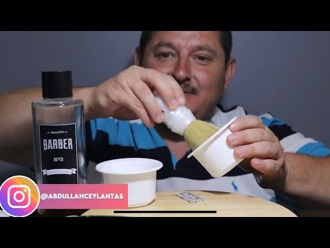 ASMR TURKİSH BARBER BEST OF Razor Beard Shaving  _ASMR .relaxing sounds perfect facial massage