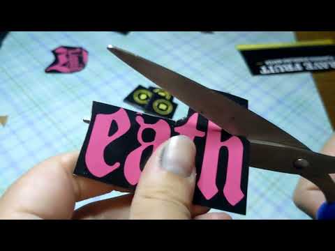 ASMR Cutting Cardboard with scissors experimental