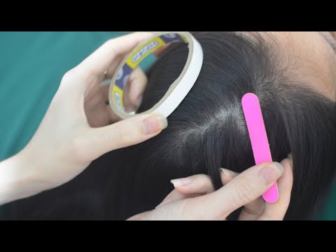 ASMR Intense Hair Parting, Hair Combing, Hair Sounds For Relieve Stress, Anxiety