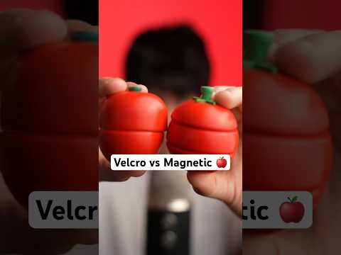 velcro vs magnetic food 🍎 #asmr