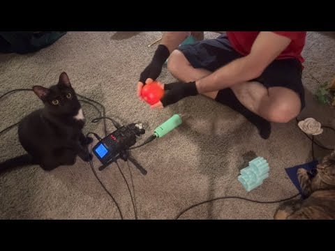 asmr mic experimentation no talking