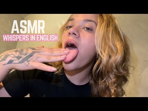  English whispers | ASMR FAST spit paiting on you + mouth sounds + personal attention