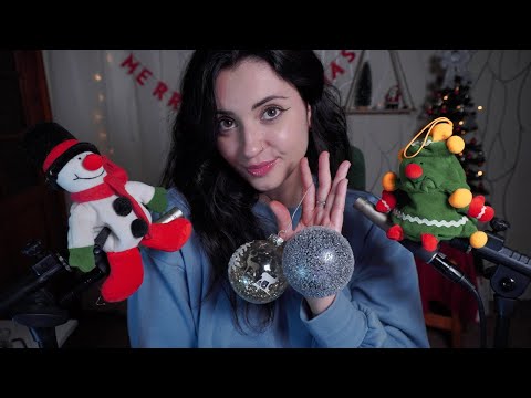 ASMR PARA DORMIR EN MENOS DE 20 MINUTOS CON OBJETOS NAVIDEÑOS🎄