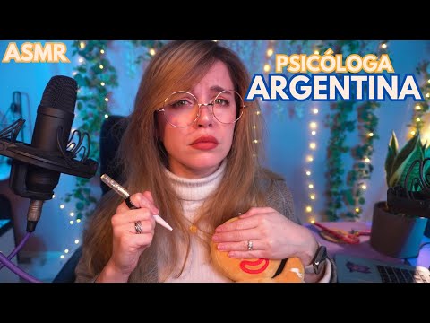 ASMR TERAPIA CON PSICOLOGA ARGENTINA asmr roleplay argentino