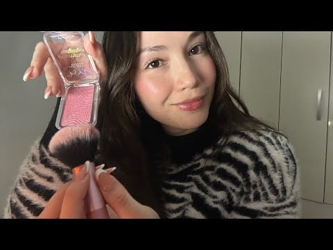 ASMR maquillaje suave y delicado para dormir