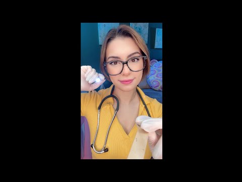 ASMR FAST Nurse Exam in Bed Medical Roleplay #shorts personal attention, Eye exam, Cranial Nerve 💤