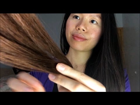 ASMR BRUSHING YOUR HAIR BEFORE BED BY YOUR CUTE BEST FRIEND OF 20+ YRS WHO LIKES TO TALK ALOT (^__^)