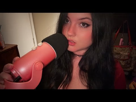 ASMR stuttering/soft speaking/mouth sounds *i dyed my hair*