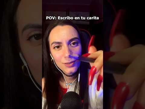 Escribo Cosas Bonitas en tu cara ❤️ #asmr #shorts