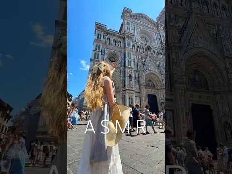 Haciendo ASMR delante de todos 🙈🤍 #ASMR en Florencia 📍