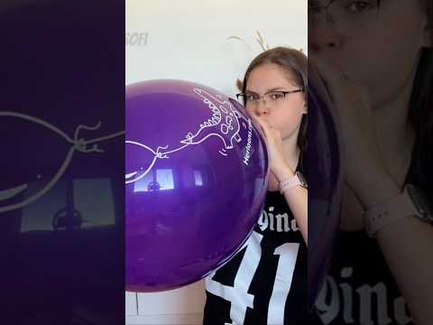Blowing Purple Balloon #asmr #balloon #challenge #ballongame