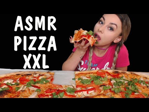 АСМР Мукбанг пицца XXXL 🍕 Звуки еды и рта 👄 ASMR Mukbang Biggest Pizza Hut XXXL 🍕 Food sounds