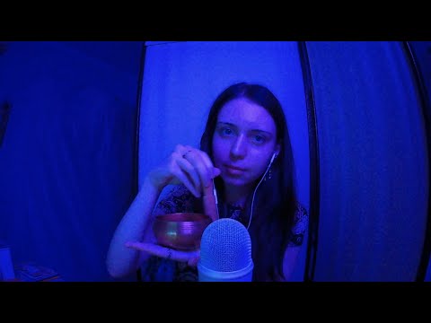 ASMR| Singing Bowl & mouth sounds| Поющая чаша & звуки рта