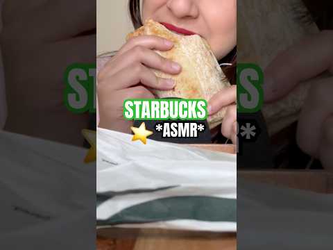 STARBUCKS BREAKFAST ASMR | ASMR COMIENDO STARBUCKS | #drinkasmr #foodasmr #eatingsounds #asmreating