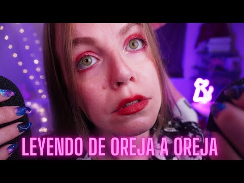 ASMR LEYENDO HASTA QUE TE DUERMAS MUY CERCA DE OREJA A OREJA