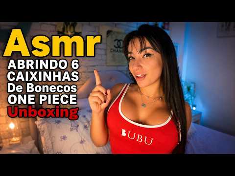 ASMR Unboxing 🇯🇵 Abrindo 6 Caixinhas Japonesas de One Piece! 🏴‍☠️ Colecionáveis Surpresa