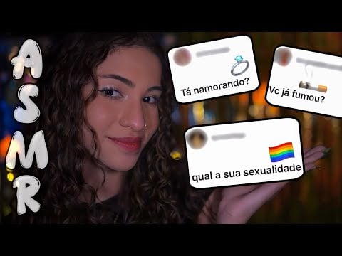 ASMR - RESPONDENDO PERGUNTAS E CONTANDO HISTÓRIAS ATÉ VOCÊ DORMIR 😴