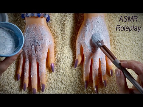 ASMR Manicure Roleplay SCRUB e MASCHERA alle MANI con Mannequin