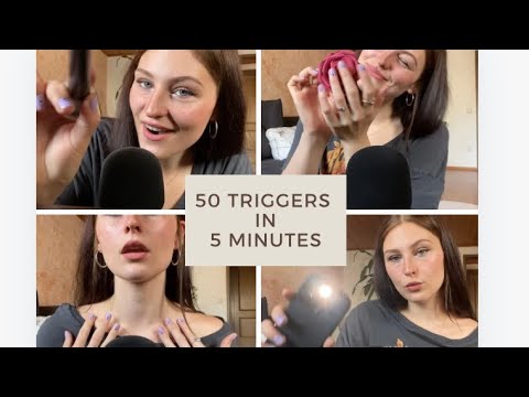 ASMR | 50 triggers in 5 minutes