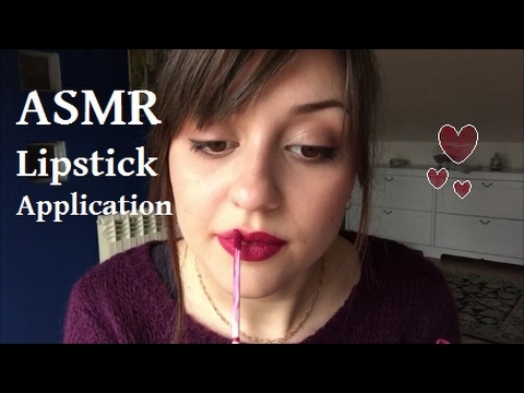 ASMR Lipstick Application