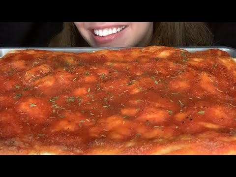 ASMR VEGAN PIZZA MUKBANG