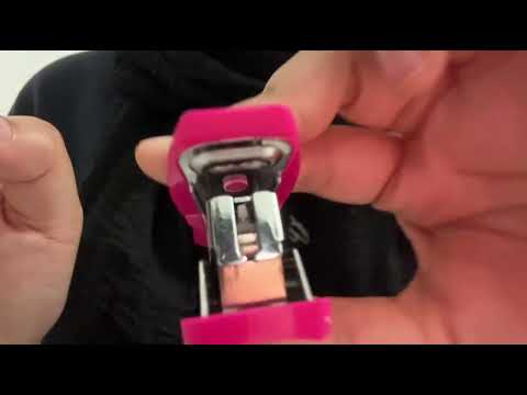 ASMR | Guess what I changed while piercing your nose (1 minute fast aggressive, stapler sounds)