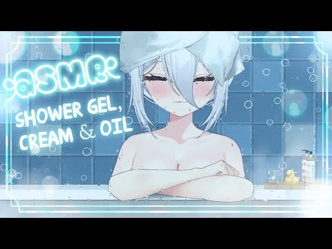 【ASMR/3dio】Shower cream, gel & oil! 🛁 | No Talking!