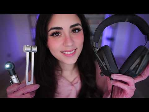 ASMR Ear Exam, Detailed Hearing Test & Ear Cleaning