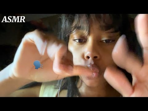 ASMR| Finger Fluttering, Mouth Whispers + Mouth Sounds ASMR🗣️✨
