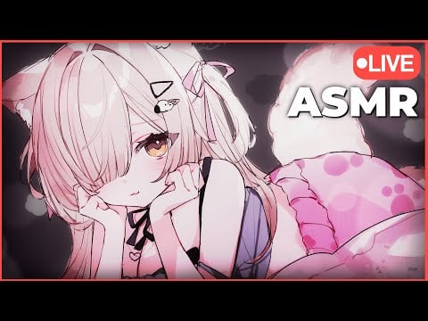 【3DIO ASMR ☁️癒し】sleepy cat gives you sleepy asmr ♡