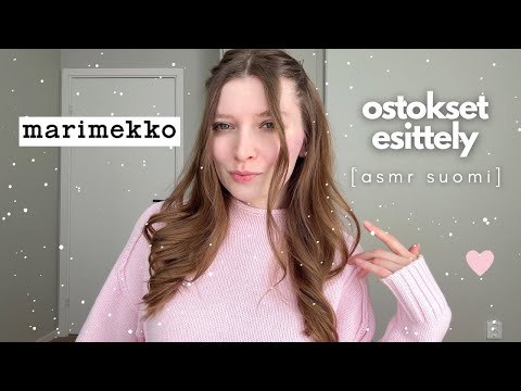 ASMR suomi | Ostokset: esittely - Marimekko & meikit