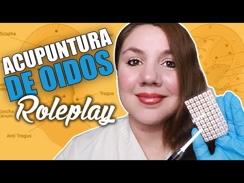 ASMR Español: Acupuntura de Oidos Relajante RoIePIay / Murmullo Latino