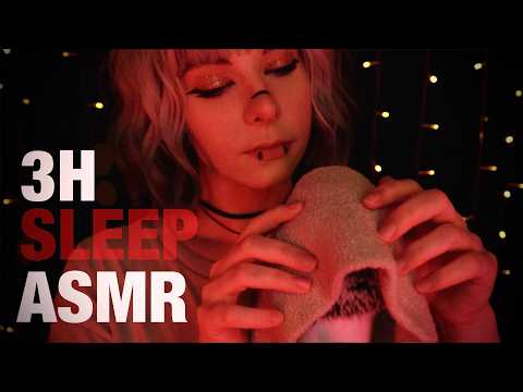 3H White Noise ASMR for Deep Sleep - no talking, storm sounds, wind, fire crackling