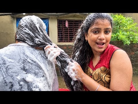 ASMR Doing My Sister Relaxing | Haircut And Shampoo Wash | 💇🏻‍♀️
