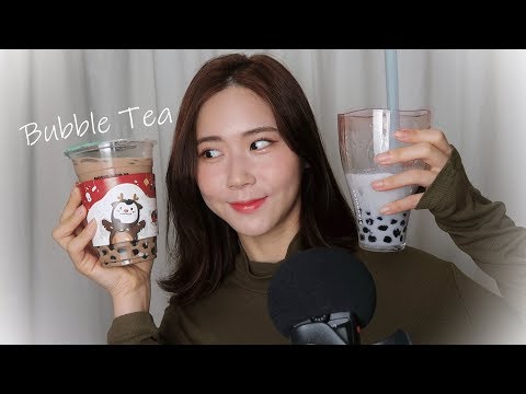 ASMR 쫀득한 버블티 이팅사운드/Bubble Tea Eating sounds