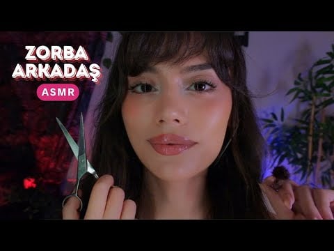 ASMR - Zorba ama seni çok seven arkadaşın kaşlarını düzeltiyor 😴