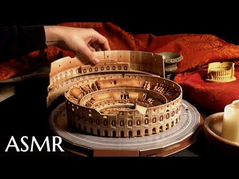 ASMR - Building Miniature Colosseum + History of Gladiators (Male, Soft Spoken Story for Sleep)