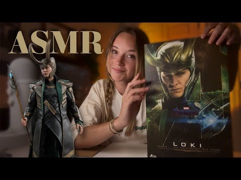 ASMR - Relaxing Marvel Unboxing✨🐍 Loki Hot Toys! (tapping, fidgeting, clicky whispers)