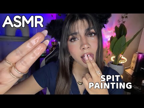ASMR ESPAÑOL / EL SPIT PAINTING MÁS LUJOSO del canal  + BABITA EXTREMA E INTENSA