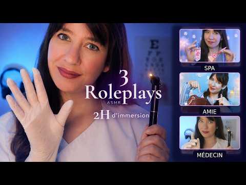 ASMR • 2H pour dormir (Roleplay Médecin, SPA, Amie) • FR