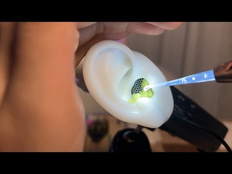 ASMR} 시각적 팅글이 자르르 보이는 귀 청소👂🏻/Visual Ear Cleaning ASMR💤
