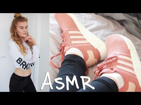 Crinkly ASMR try on clothing haul - Shein, Adidas + Missguided
