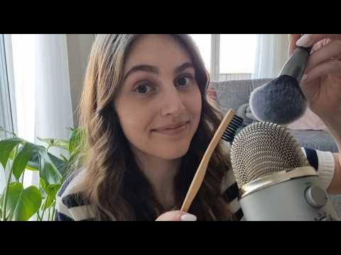ASMR | Gentle Mic Brushing & Whispers To Help You Sleep Fast 😴
