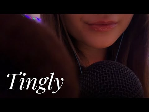 ASMR Clicky Inaudible Whispers & Face Brushing 💤
