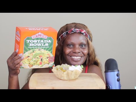 Home-Made-Tostada-Bowl ASMR Eating Sounds