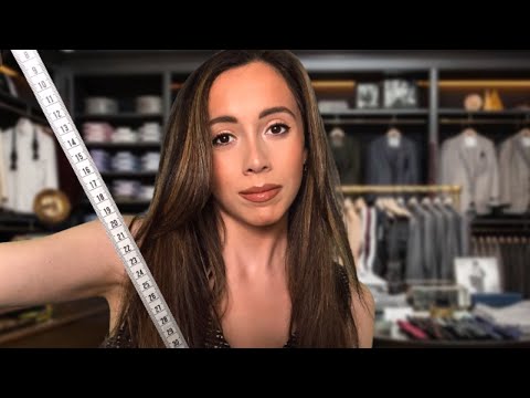 ASMR SUIT FITTING ROLEPLAY (Soft Spoken)