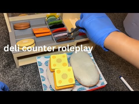 asmr roleplaying sandwich counter