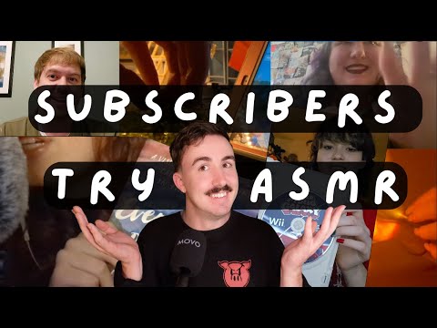 Subscribers TRY ASMR ( winner gets a prize 🙈 )