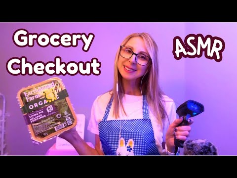ASMR Grocery Store Clerk Roleplay 🛒 Relaxing Checkout, Scanning & Bagging Sounds