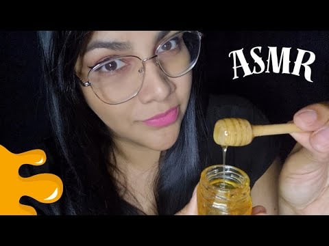 ASMR Comiendo Miel con palito de madera 🍯